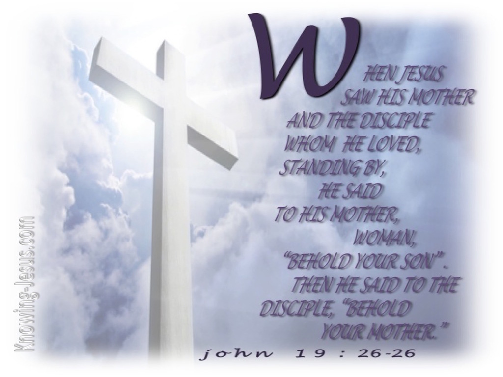 John 19:26 Woman, Behold Your Son (white)